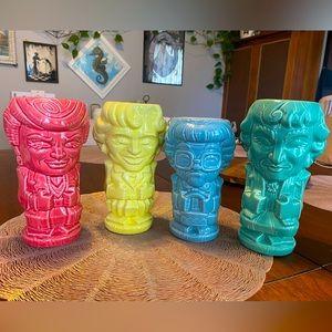 Golden Girls Tikki Mugs full set